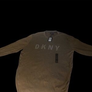 Khaki tan DKNY knit sweater